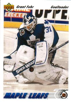 #553 Grant Fuhr - Toronto Maple Leafs - 1991-92 Upper Deck Hockey