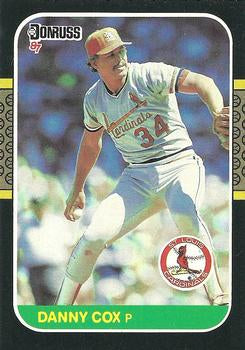 #553 Danny Cox - St. Louis Cardinals - 1987 Donruss Baseball