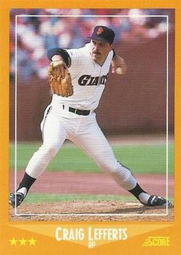 #553 Craig Lefferts - San Francisco Giants - 1988 Score Baseball