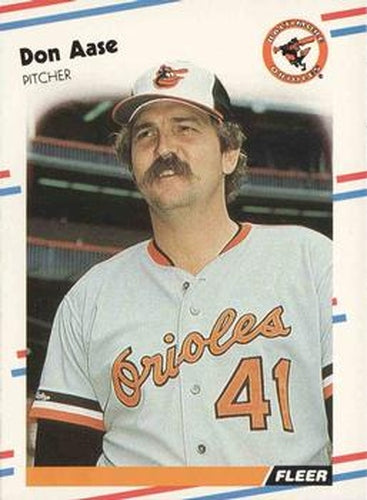 #553 Don Aase - Baltimore Orioles - 1988 Fleer Baseball