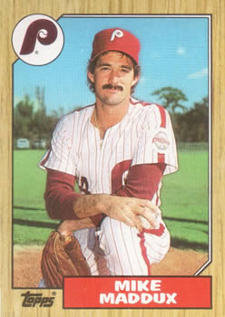 #553 Mike Maddux - Philadelphia Phillies - 1987 Topps Baseball