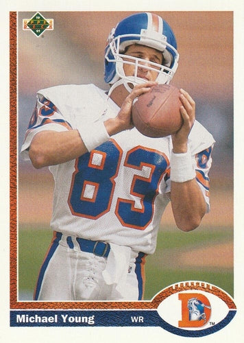 #553 Michael Young - Denver Broncos - 1991 Upper Deck Football
