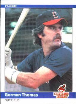#553 Gorman Thomas - Cleveland Indians - 1984 Fleer Baseball