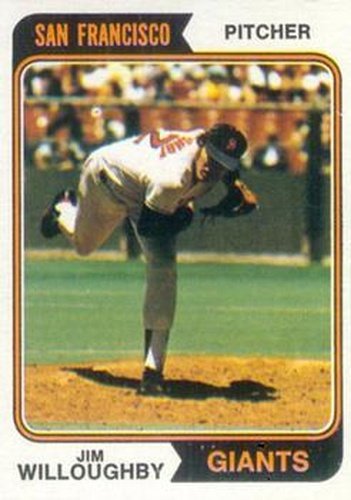 #553 Jim Willoughby - San Francisco Giants - 1974 Topps Baseball
