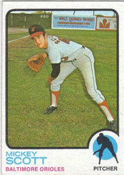 #553 Mickey Scott - Baltimore Orioles - 1973 Topps Baseball