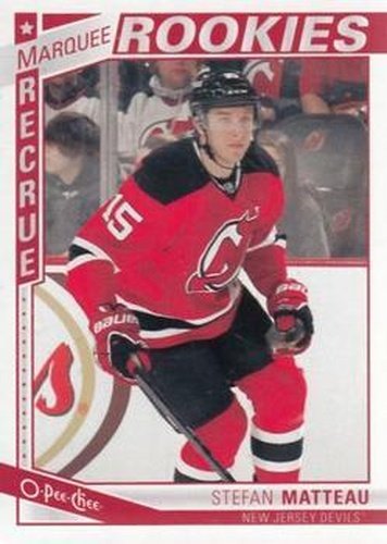 #553 Stefan Matteau - New Jersey Devils - 2013-14 O-Pee-Chee Hockey