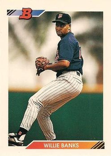 #553 Willie Banks - Minnesota Twins - 1992 Bowman Baseball