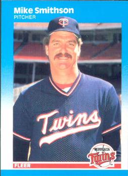 #553 Mike Smithson - Minnesota Twins - 1987 Fleer Baseball