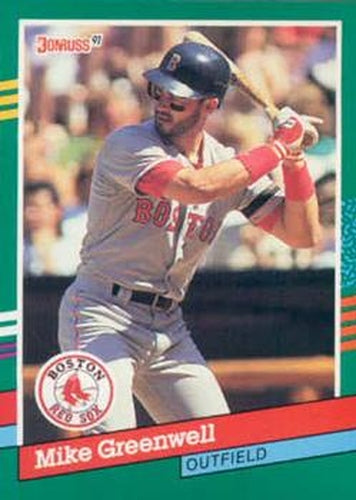 #553 Mike Greenwell - Boston Red Sox - 1991 Donruss Baseball