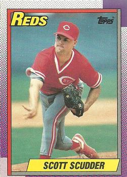 #553 Scott Scudder - Cincinnati Reds - 1990 O-Pee-Chee Baseball