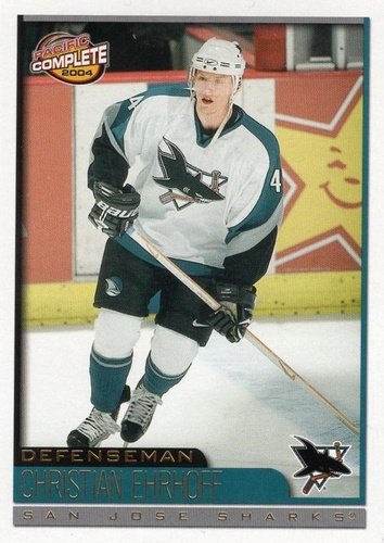 #554 Christian Ehrhoff - San Jose Sharks - 2003-04 Pacific Complete Hockey