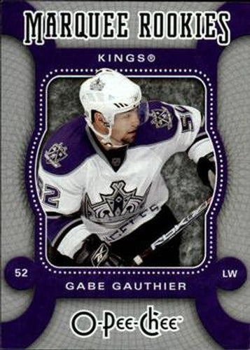 #554 Gabe Gauthier - Los Angeles Kings - 2007-08 O-Pee-Chee Hockey