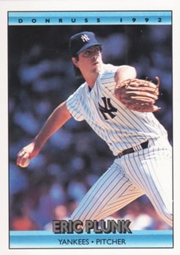 #554 Eric Plunk - New York Yankees - 1992 Donruss Baseball