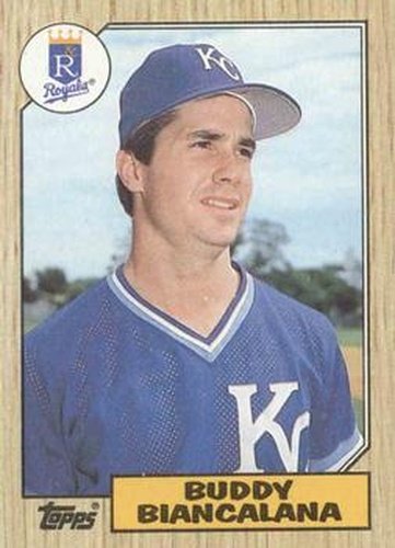 #554 Buddy Biancalana - Kansas City Royals - 1987 Topps Baseball