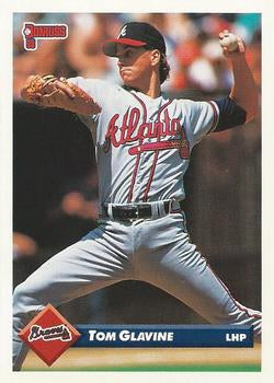 #554 Tom Glavine - Atlanta Braves - 1993 Donruss Baseball