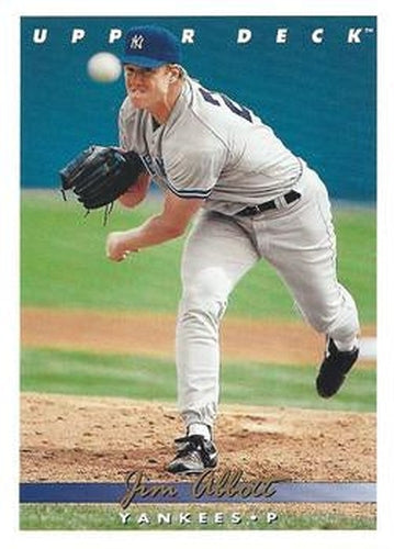 #554 Jim Abbott - New York Yankees - 1993 Upper Deck Baseball