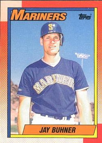 #554 Jay Buhner - Seattle Mariners - 1990 O-Pee-Chee Baseball