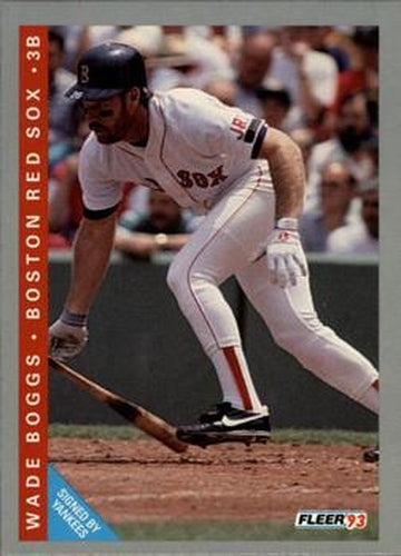 #554 Wade Boggs - New York Yankees - 1993 Fleer Baseball