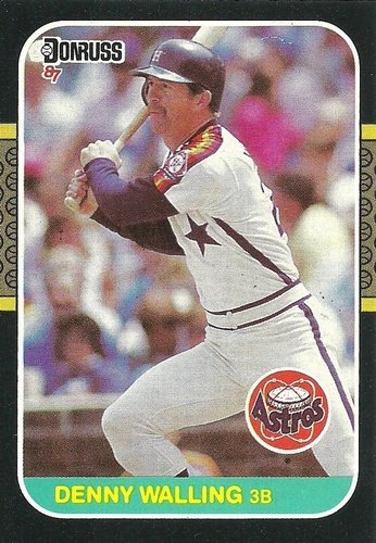 #554 Denny Walling - Houston Astros - 1987 Donruss Baseball