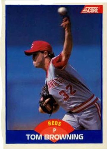 #554 Tom Browning - Cincinnati Reds - 1989 Score Baseball