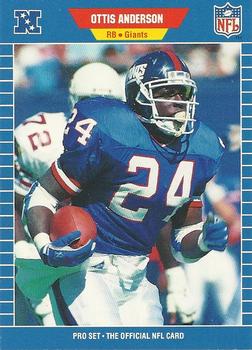 #554 Ottis Anderson - New York Giants - 1989 Pro Set Football