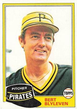 #554 Bert Blyleven - Pittsburgh Pirates - 1981 Topps Baseball