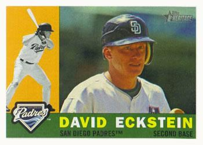 #554 David Eckstein - San Diego Padres - 2009 Topps Heritage Baseball