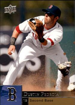 #554 Dustin Pedroia - Boston Red Sox - 2009 Upper Deck Baseball