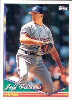 #554 Jeff Fassero - Montreal Expos - 1994 Topps Baseball