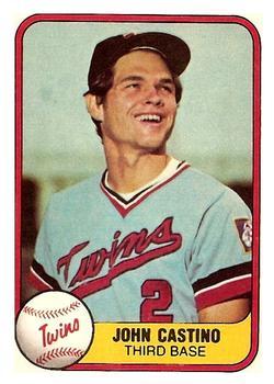 #554 John Castino - Minnesota Twins - 1981 Fleer Baseball