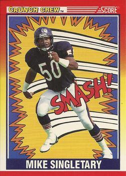 #554 Mike Singletary - Chicago Bears - 1990 Score Football