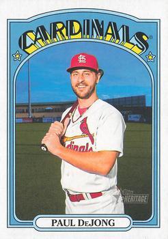 #554 Paul DeJong - St. Louis Cardinals - 2021 Topps Heritage Baseball
