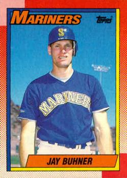 #554 Jay Buhner - Seattle Mariners - 1990 Topps Baseball