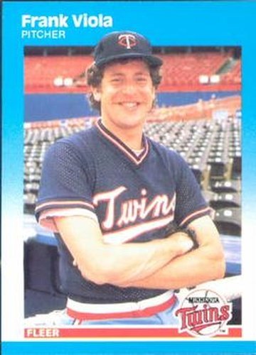 #554 Frank Viola - Minnesota Twins - 1987 Fleer Baseball