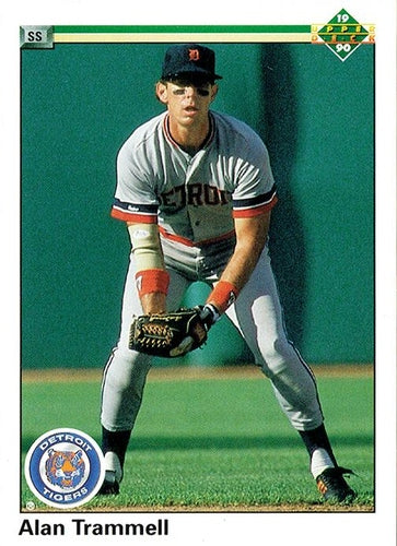 #554 Alan Trammell - Detroit Tigers - 1990 Upper Deck Baseball