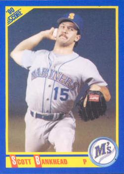 #555 Scott Bankhead - Seattle Mariners - 1990 Score Baseball