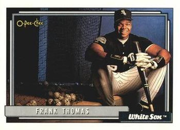 #555 Frank Thomas - Chicago White Sox - 1992 O-Pee-Chee Baseball
