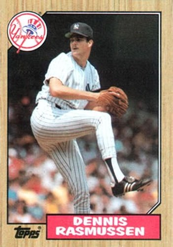 #555 Dennis Rasmussen - New York Yankees - 1987 Topps Baseball