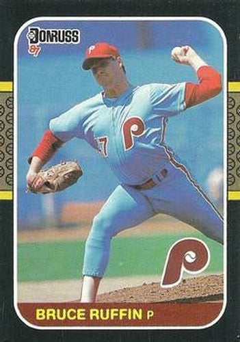 #555 Bruce Ruffin - Philadelphia Phillies - 1987 Donruss Baseball