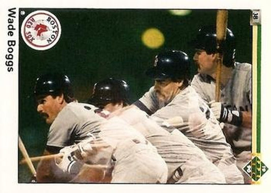 #555 Wade Boggs - Boston Red Sox - 1990 Upper Deck Baseball