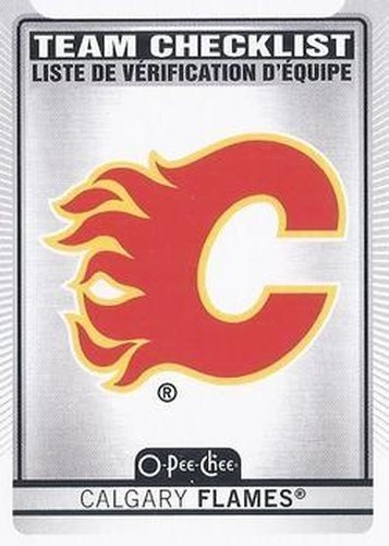 #555 Calgary Flames - Calgary Flames - 2021-22 O-Pee-Chee Hockey