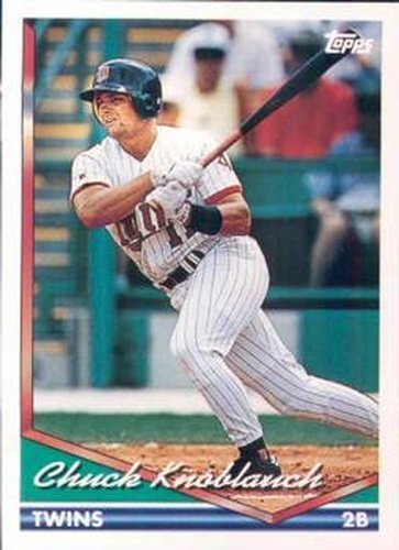 #555 Chuck Knoblauch - Minnesota Twins - 1994 Topps Baseball