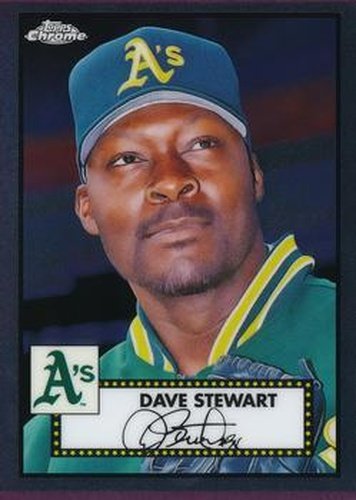 #555 Dave Stewart - Oakland Athletics - 2021 Topps Chrome Platinum Anniversary Baseball