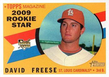 #555 David Freese - St. Louis Cardinals - 2009 Topps Heritage Baseball