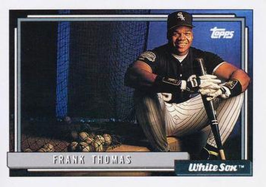 #555 Frank Thomas - Chicago White Sox - 1992 Topps Baseball