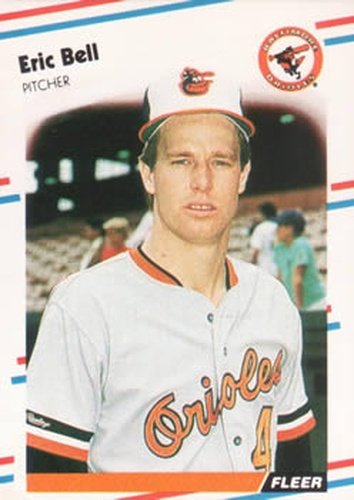 #555 Eric Bell - Baltimore Orioles - 1988 Fleer Baseball