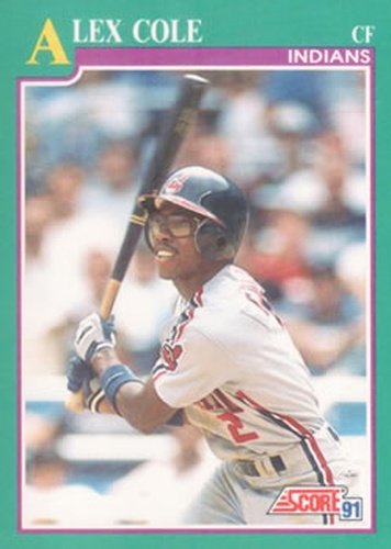 #555 Alex Cole - Cleveland Indians - 1991 Score Baseball