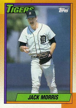 #555 Jack Morris - Detroit Tigers - 1990 Topps Baseball