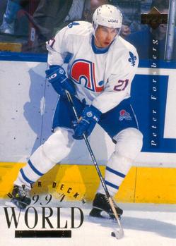 #555 Peter Forsberg - Quebec Nordiques - 1994-95 Upper Deck Hockey