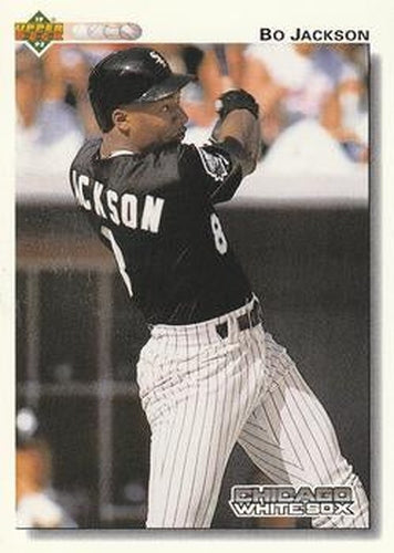 #555 Bo Jackson - Chicago White Sox - 1992 Upper Deck Baseball